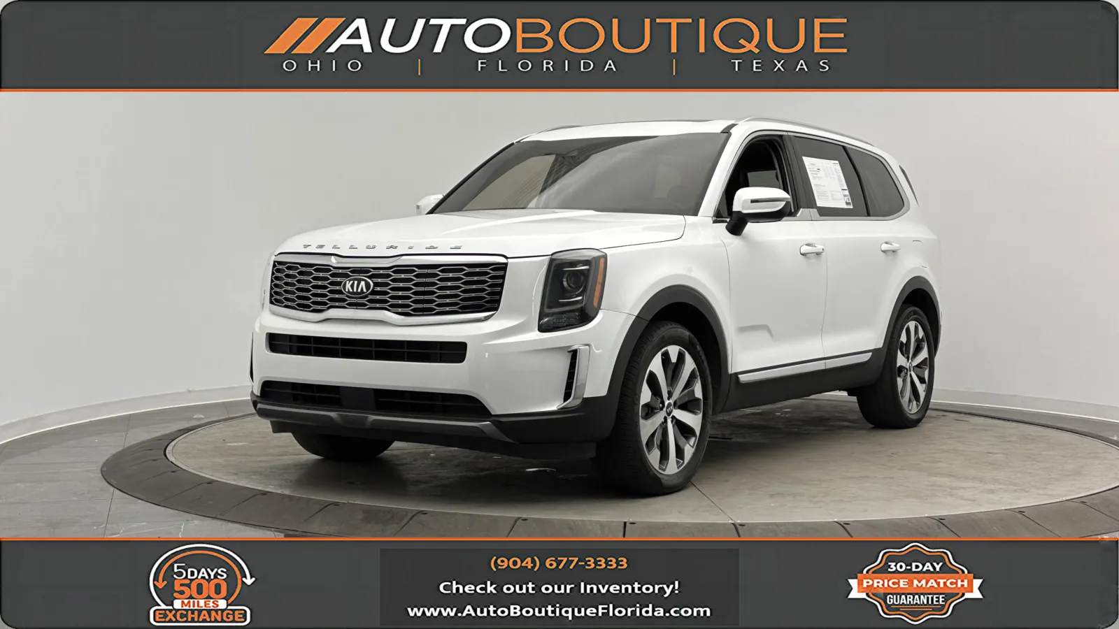 White 2020 Kia Telluride EX for sale in Jacksonville, FL