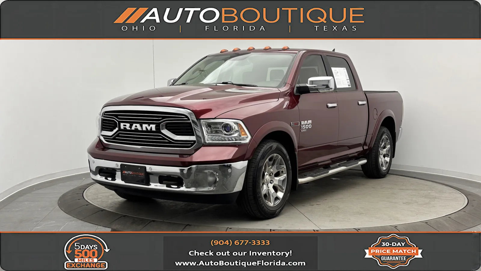 Red 2019 Ram 1500 Classic Laramie for sale in Jacksonville, FL