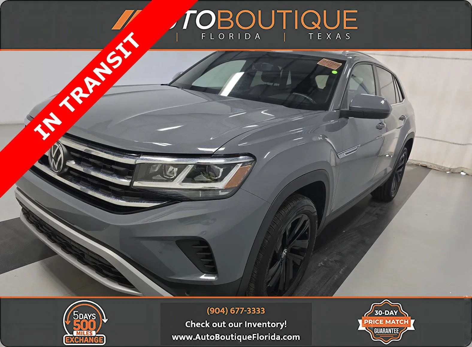 Gray 2023 Volkswagen Atlas Cross Sport 3.6L V6 SE w/Technology for sale in Jacksonville, FL