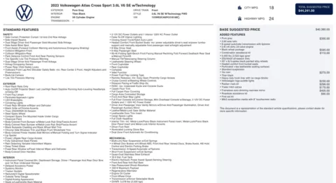 Photos of 2023 Volkswagen Atlas Cross Sport 3.6L V6 SE w/Technology for sale in Jacksonville, FL at Auto Boutique Florida