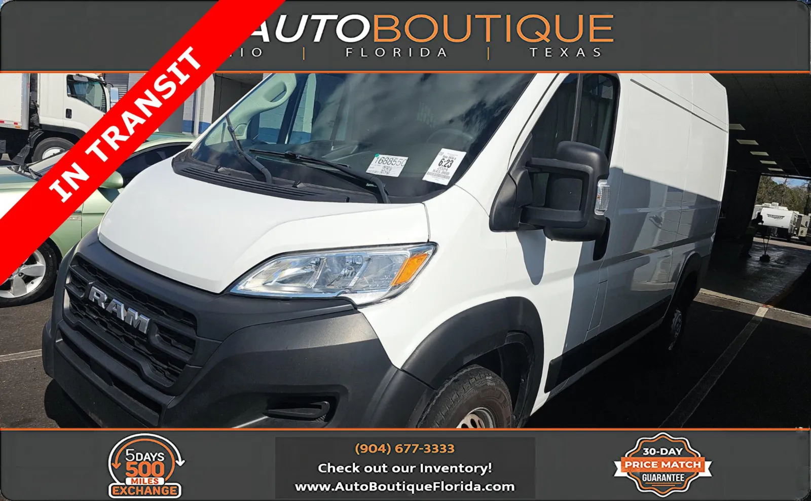 White 2024 Ram ProMaster Cargo Van Tradesman for sale in Jacksonville, FL