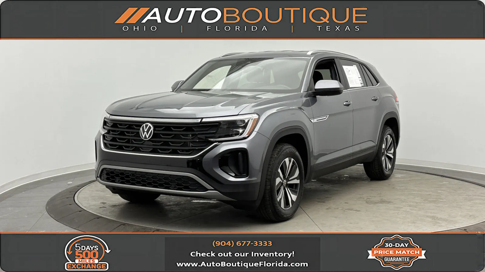 Gray 2025 Volkswagen Atlas Cross Sport 2.0T SE for sale in Jacksonville, FL