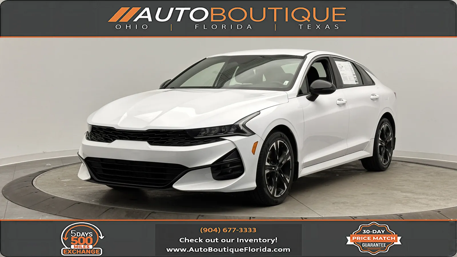 White 2021 Kia K5 GT-Line for sale in Jacksonville, FL