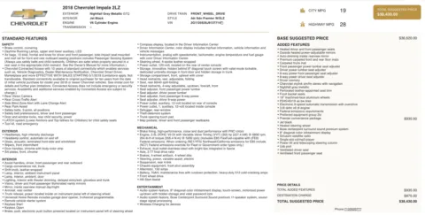 More photos of 2018 Chevrolet Impala Premier at Auto Boutique Florida, FL