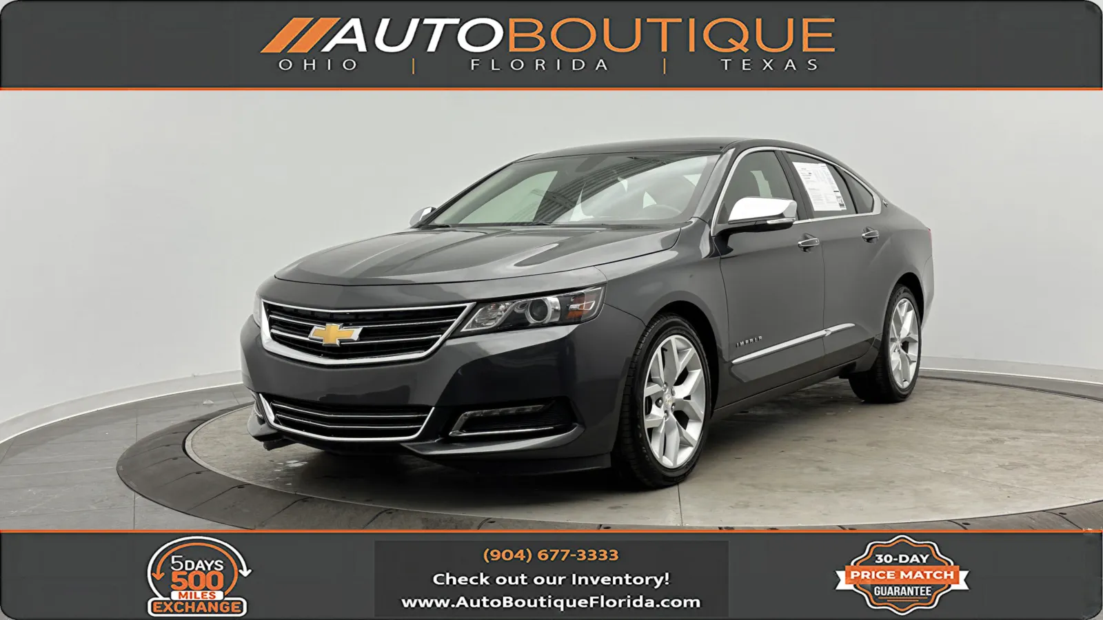 Gray 2018 Chevrolet Impala Premier for sale in Jacksonville, FL