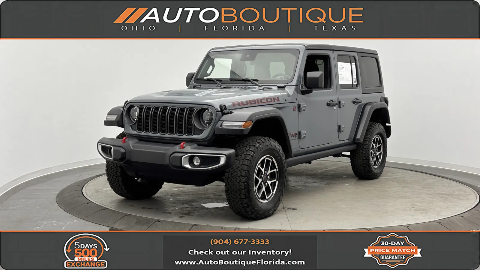 Blue 2025 Jeep Wrangler Rubicon for sale in Jacksonville, FL
