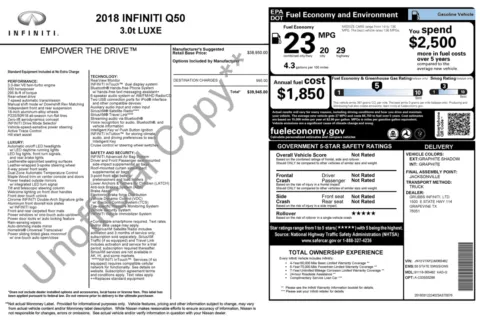 More photos of 2018 INFINITI Q50 3.0t LUXE at Auto Boutique Florida, FL