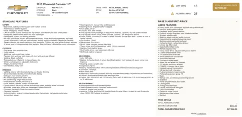 Photos of 2015 Chevrolet Camaro LT for sale in Jacksonville, FL at Auto Boutique Florida