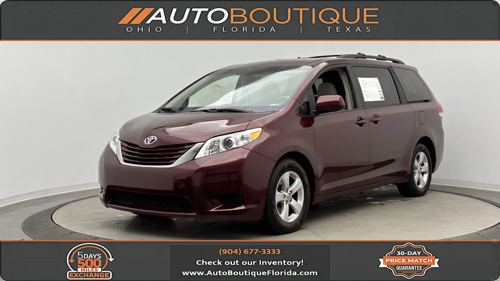 2013 Toyota Sienna LE for sale in Jacksonville, FL