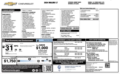 More photos of 2024 Chevrolet Malibu LT at Auto Boutique Florida, FL