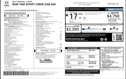 Photos of 2017 Ram 1500 Sport for sale in Jacksonville, FL at Auto Boutique Florida