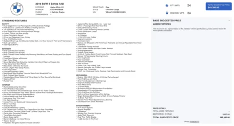 Photos of 2019 BMW 4 Series 430i for sale in Jacksonville, FL at Auto Boutique Florida