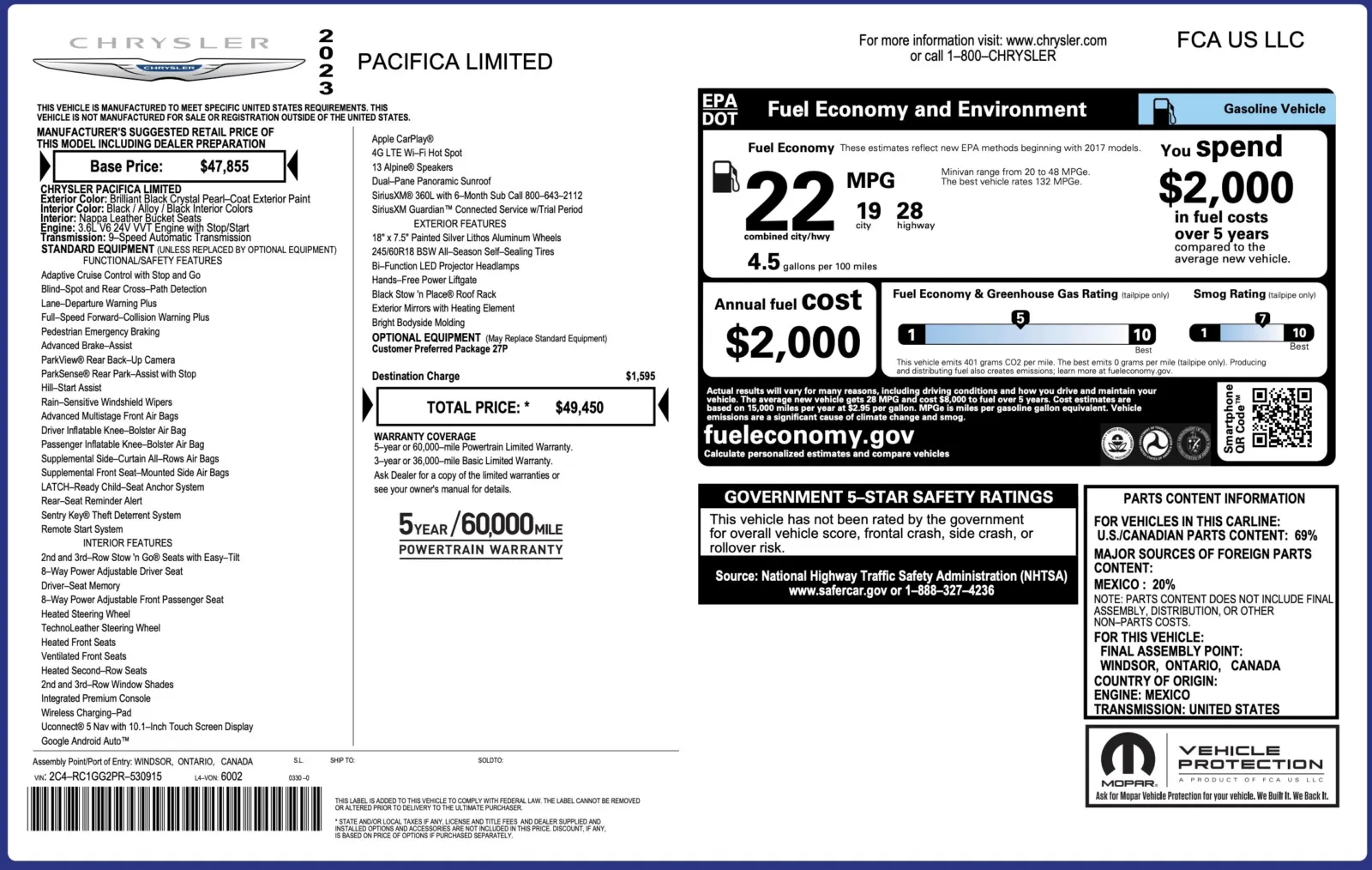 Chrysler Pacifica photo 4