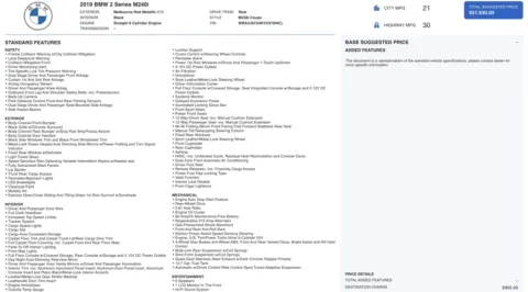 Photos of 2019 BMW 2 Series M240i for sale in Jacksonville, FL at Auto Boutique Florida