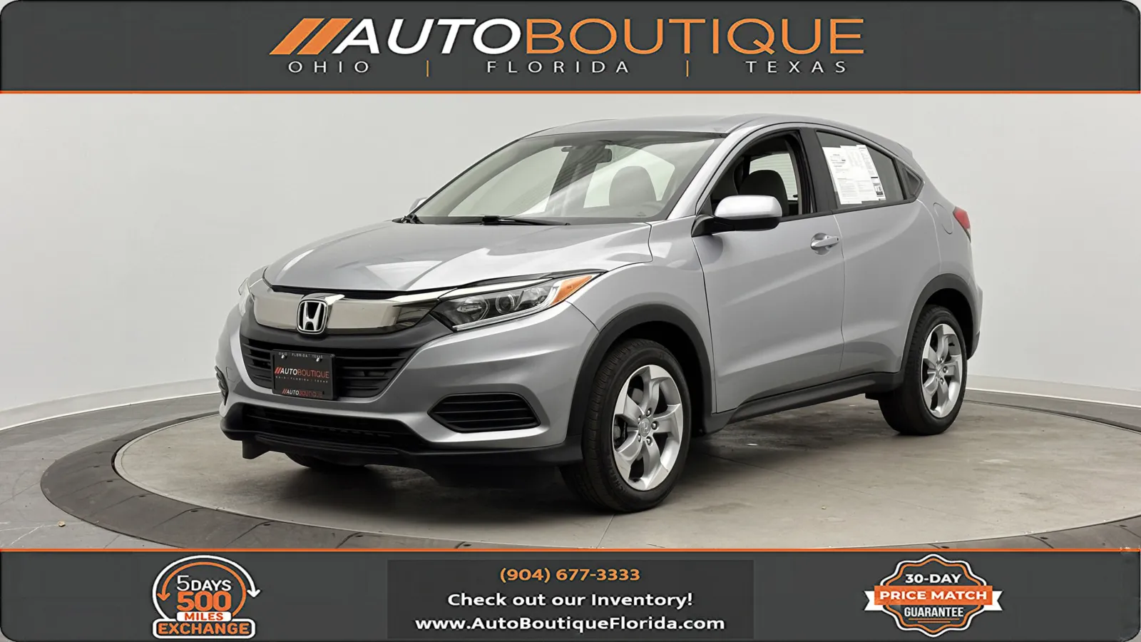 Silver 2022 Honda HR-V LX for sale in Jacksonville, FL