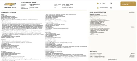 Photos of 2019 Chevrolet Malibu LT for sale in Jacksonville, FL at Auto Boutique Florida