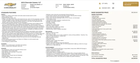 Photos of 2019 Chevrolet Camaro 1LT for sale in Jacksonville, FL at Auto Boutique Florida