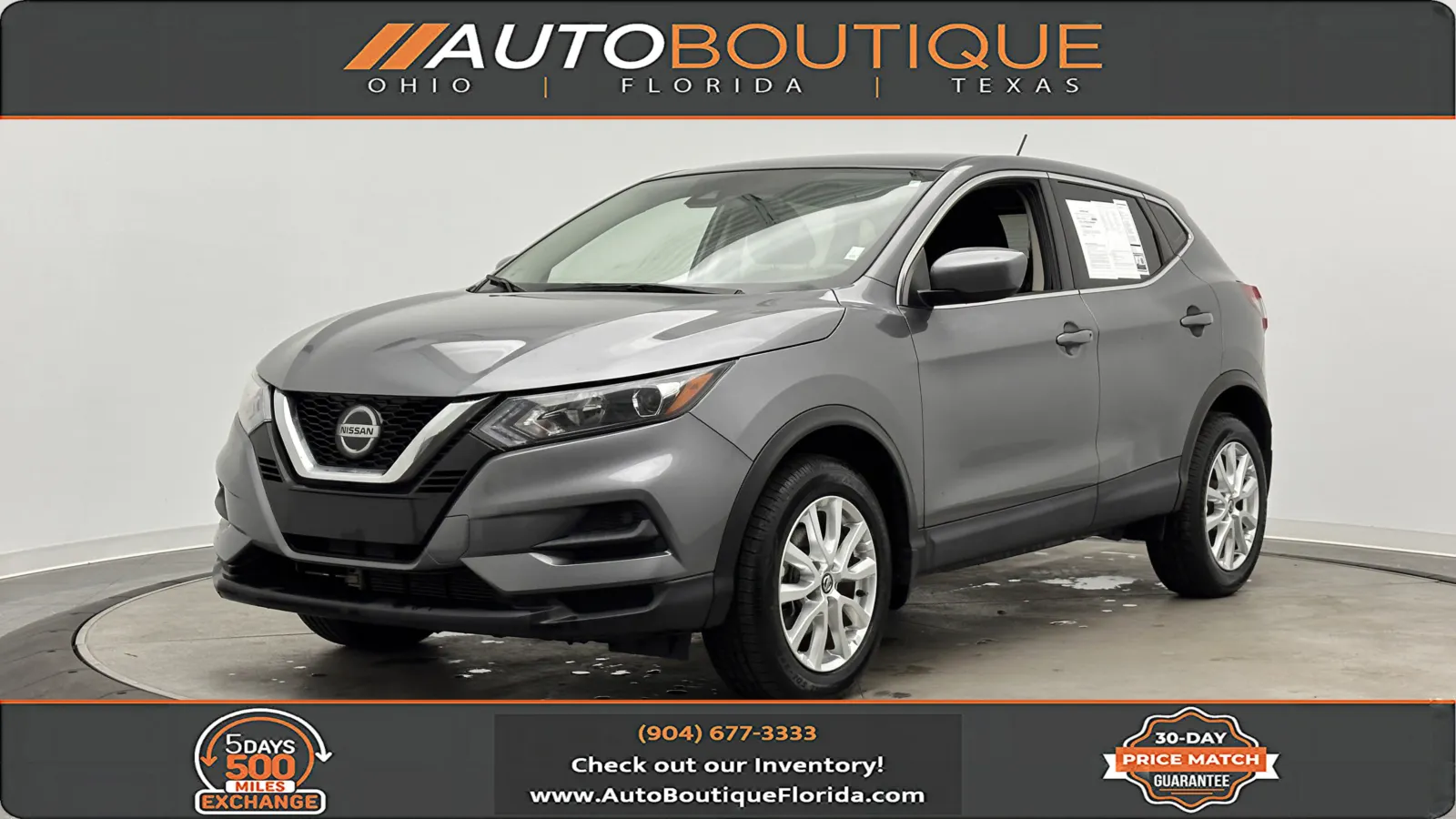 Gray 2021 Nissan Rogue Sport S for sale in Jacksonville, FL