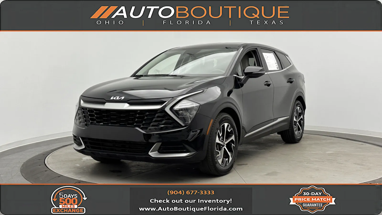 Black 2023 Kia Sportage EX for sale in Jacksonville, FL