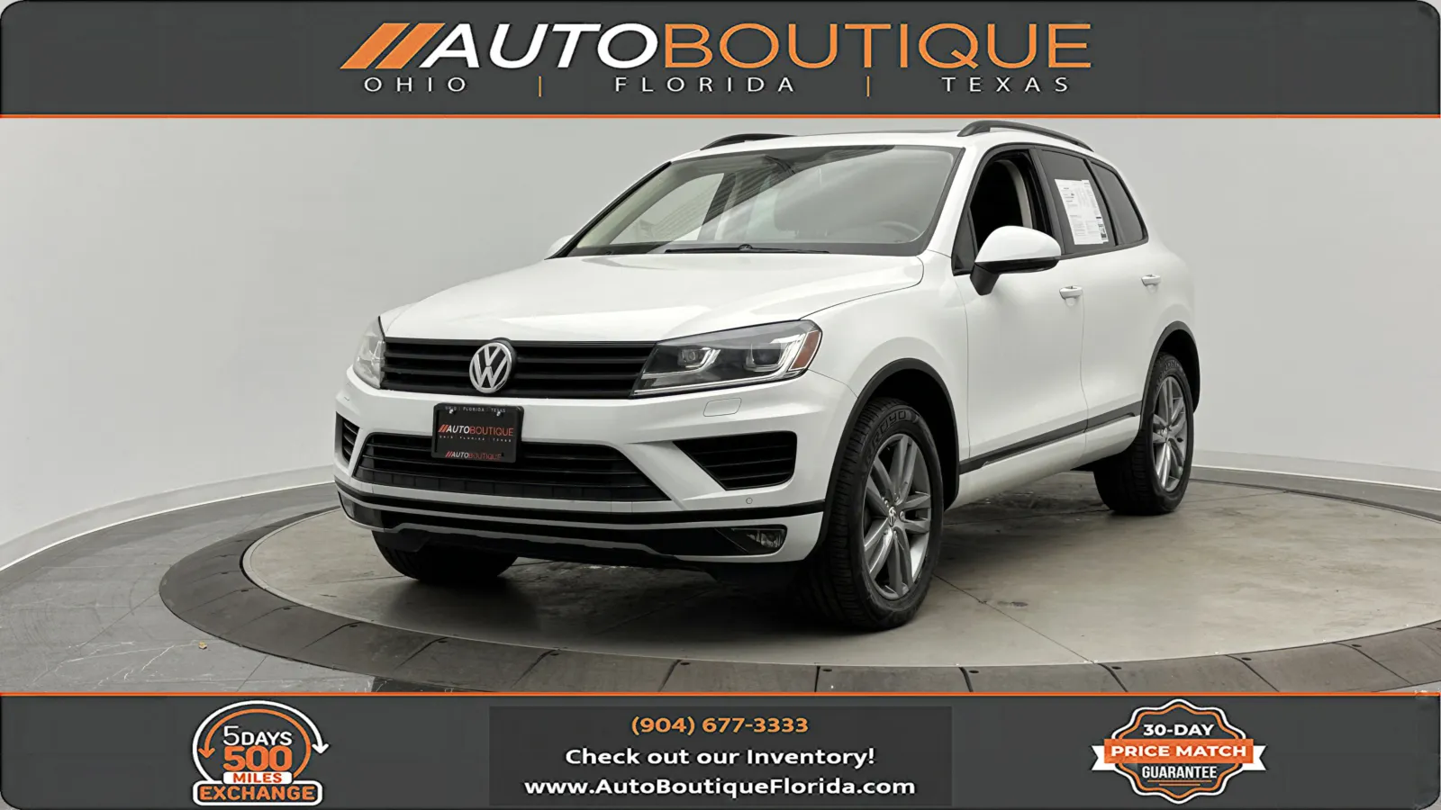 2015 Volkswagen Touareg Lux for sale in Jacksonville, FL