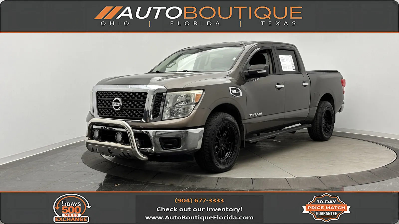 Brown 2017 Nissan Titan SV for sale in Jacksonville, FL