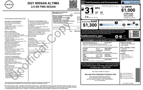 Photos of 2021 Nissan Altima 2.5 SR for sale in Jacksonville, FL at Auto Boutique Florida