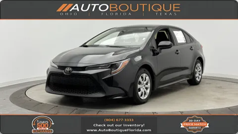 Black 2021 Toyota Corolla LE for sale in Jacksonville, FL