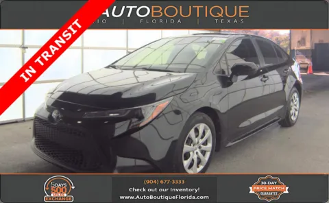 Black 2021 Toyota Corolla LE for sale in Jacksonville, FL