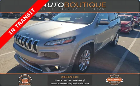Silver 2016 Jeep Cherokee Overland for sale in Jacksonville, FL