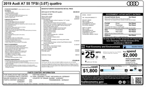 Photos of 2019 Audi A7 Prestige for sale in Jacksonville, FL at Auto Boutique Florida