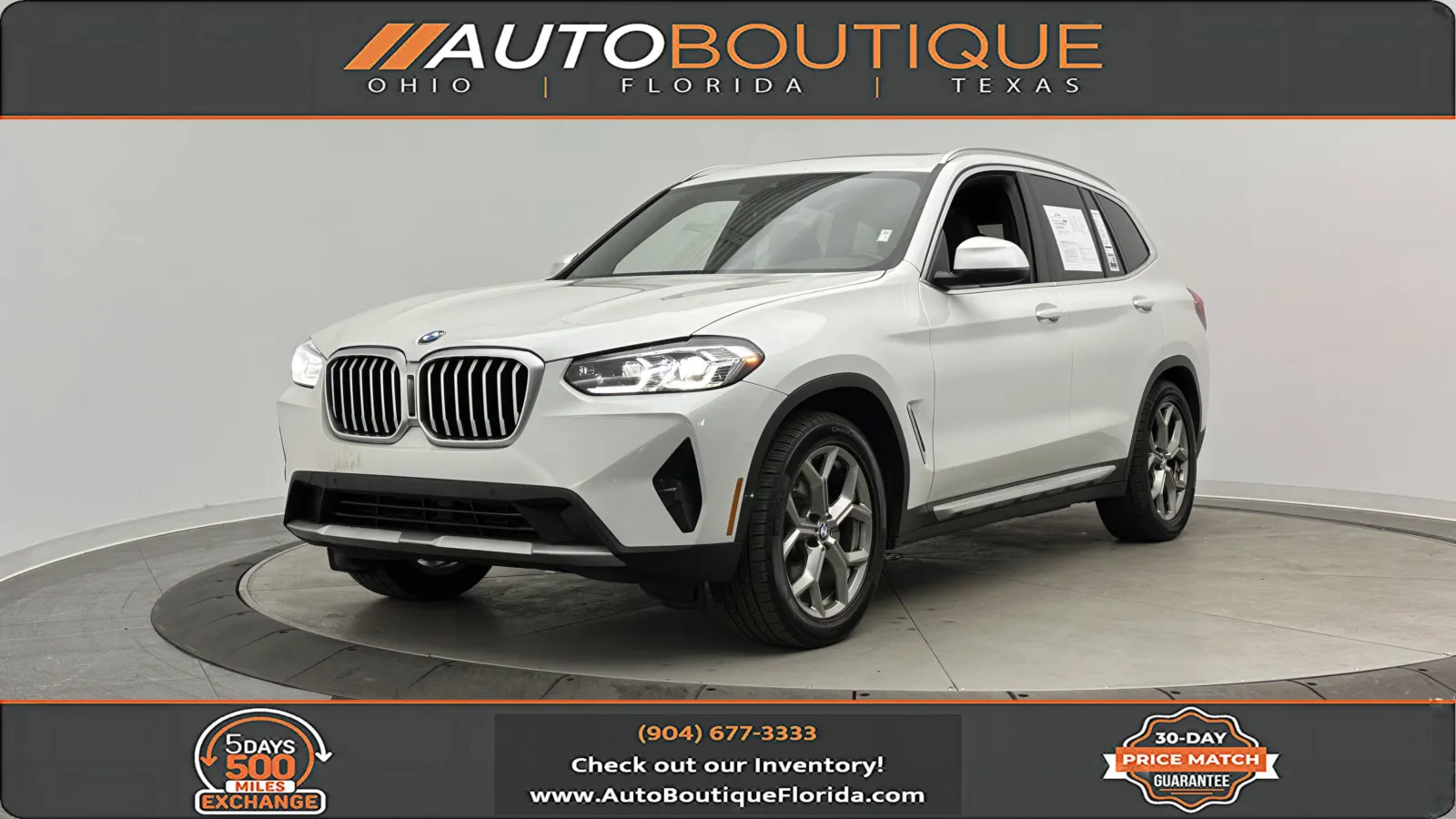 White 2024 BMW X3 sDrive30i for sale in Jacksonville, FL