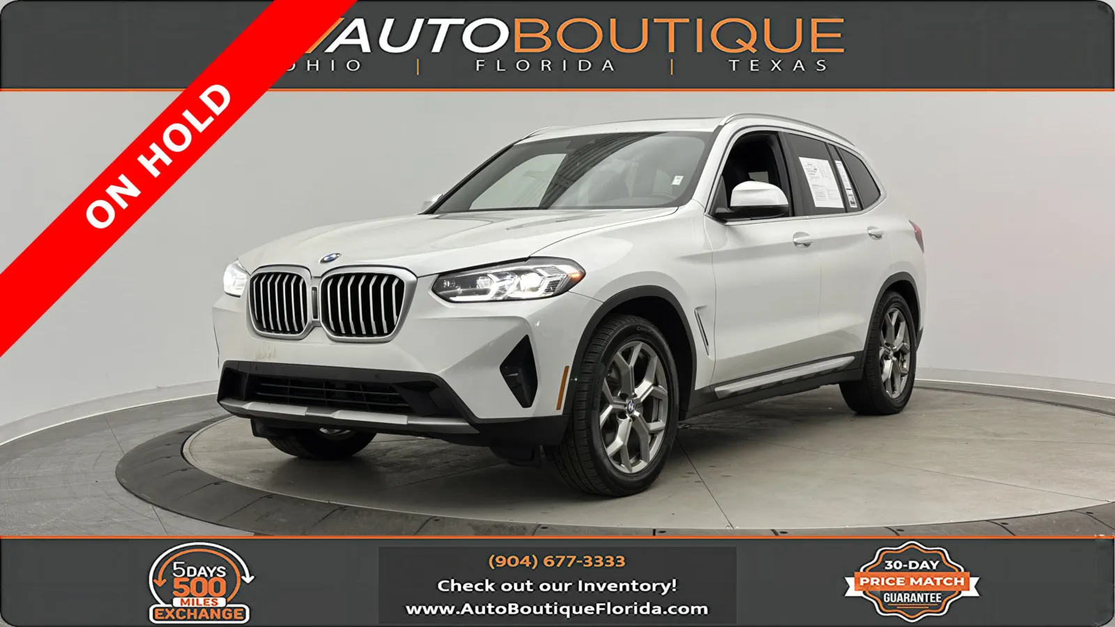 White 2024 BMW X3 sDrive30i for sale in Jacksonville, FL