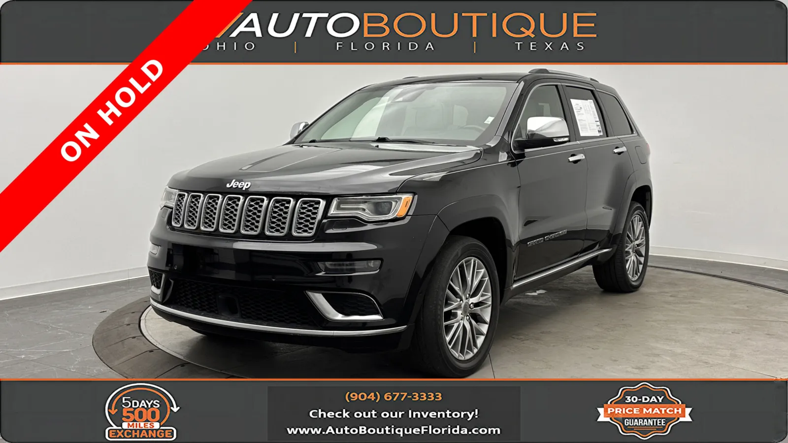 Black 2018 Jeep Grand Cherokee Summit for sale in Jacksonville, FL
