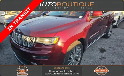 Red 2018 Jeep Grand Cherokee Summit for sale in Jacksonville, FL
