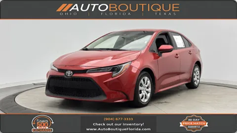 Red 2021 Toyota Corolla LE for sale in Jacksonville, FL