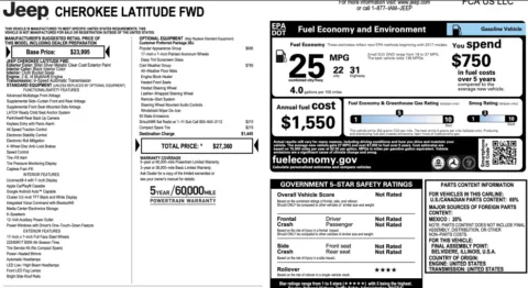 Photos of 2019 Jeep Cherokee Latitude for sale in Jacksonville, FL at Auto Boutique Florida