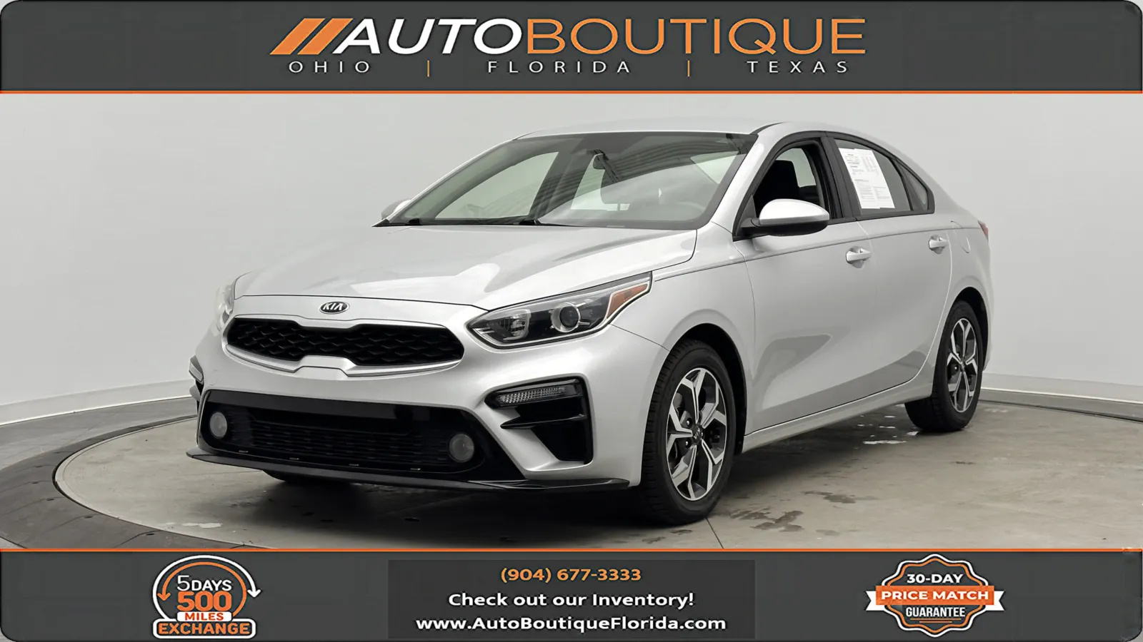 Silver 2020 Kia Forte LXS for sale in Jacksonville, FL