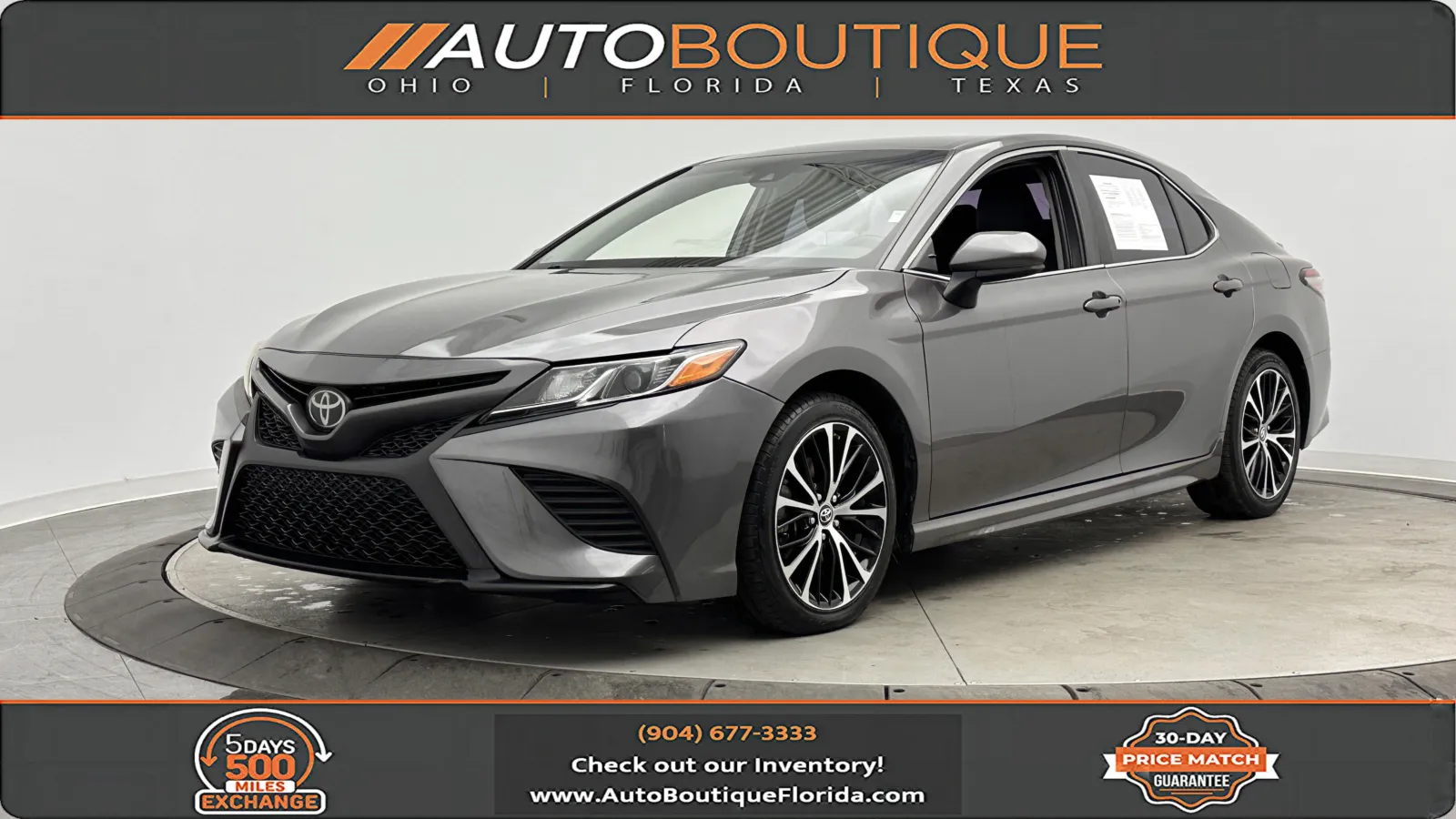 Gray 2019 Toyota Camry SE for sale in Jacksonville, FL