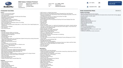 Photos of 2022 Subaru Outback Premium for sale in Jacksonville, FL at Auto Boutique Florida