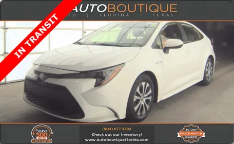 White 2020 Toyota Corolla Hybrid LE for sale in Jacksonville, FL