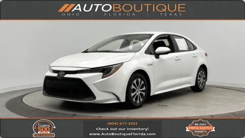 White 2020 Toyota Corolla Hybrid LE for sale in Jacksonville, FL