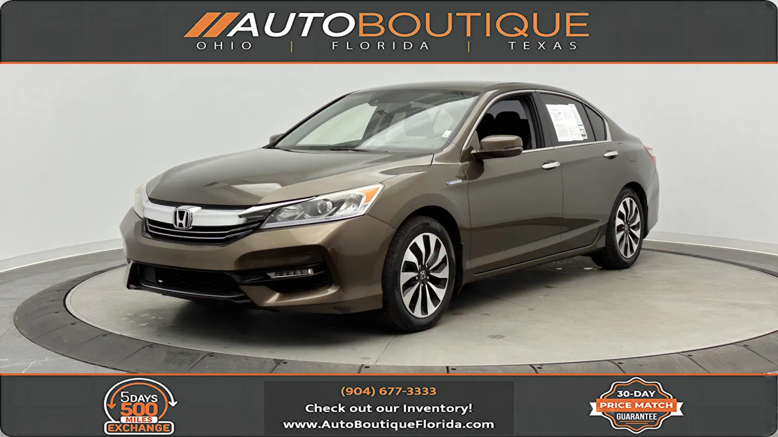 White 2017 Honda Accord Hybrid for sale in Jacksonville, FL