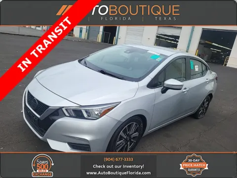 Silver 2021 Nissan Versa SV for sale in Jacksonville, FL