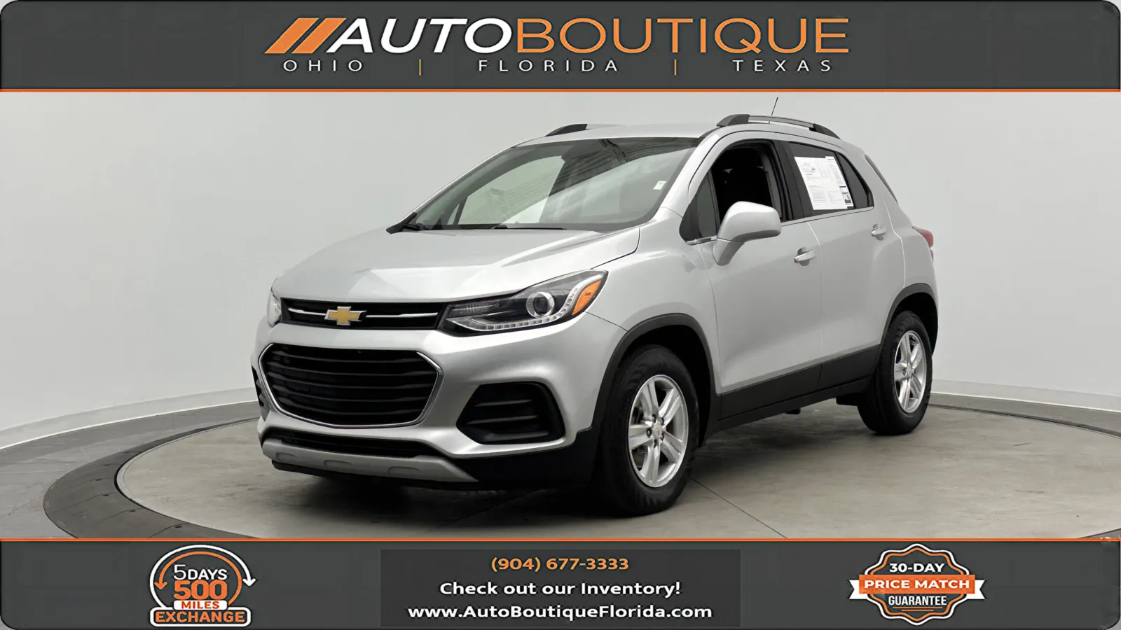 Silver 2019 Chevrolet Trax LT for sale in Jacksonville, FL