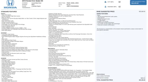 More photos of 2019 Honda Civic Sedan EX at Auto Boutique Florida, FL