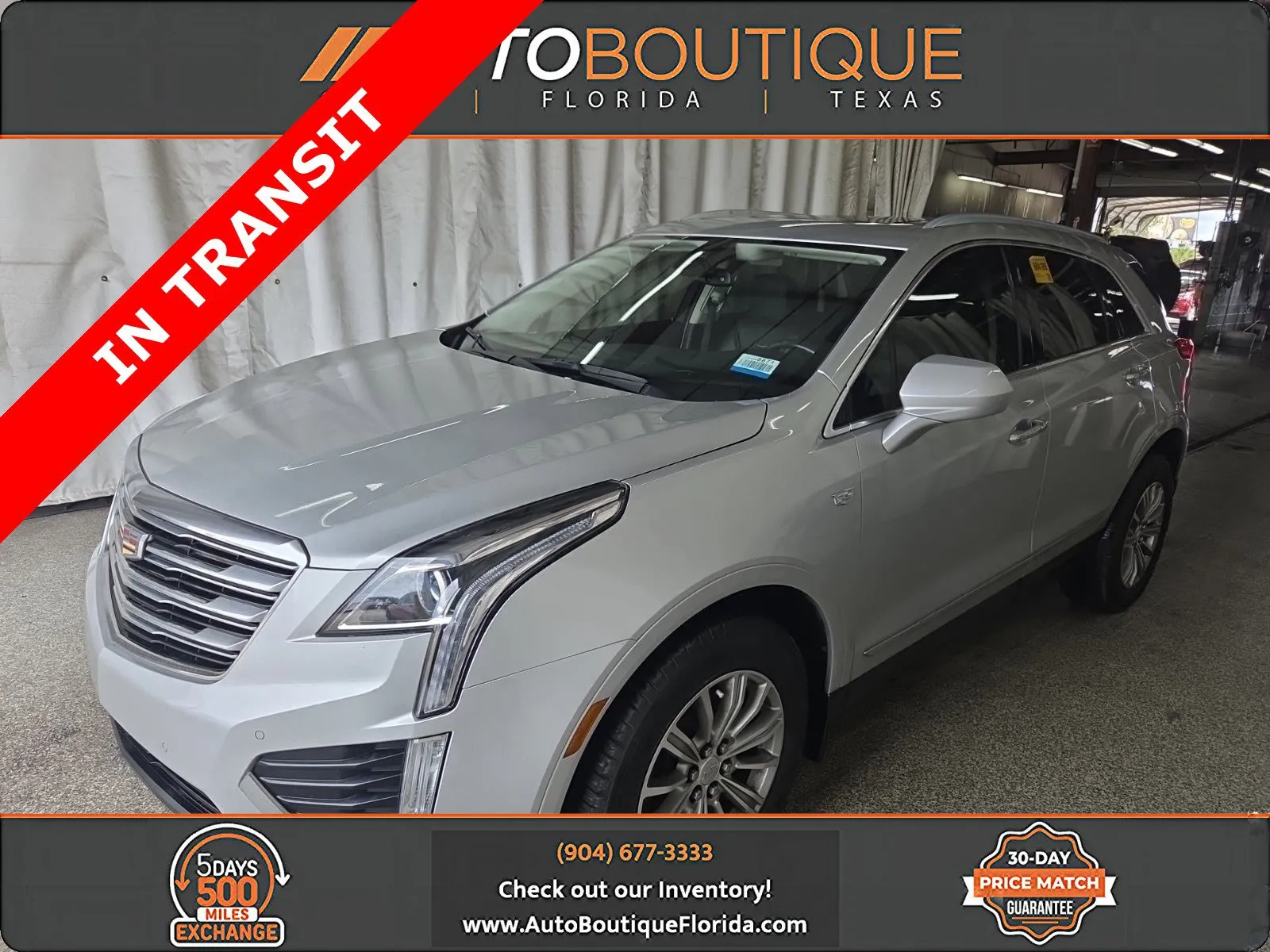 Silver 2019 Cadillac XT5 Luxury FWD for sale in Jacksonville, FL
