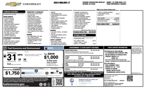 More photos of 2024 Chevrolet Malibu LT at Auto Boutique Florida, FL