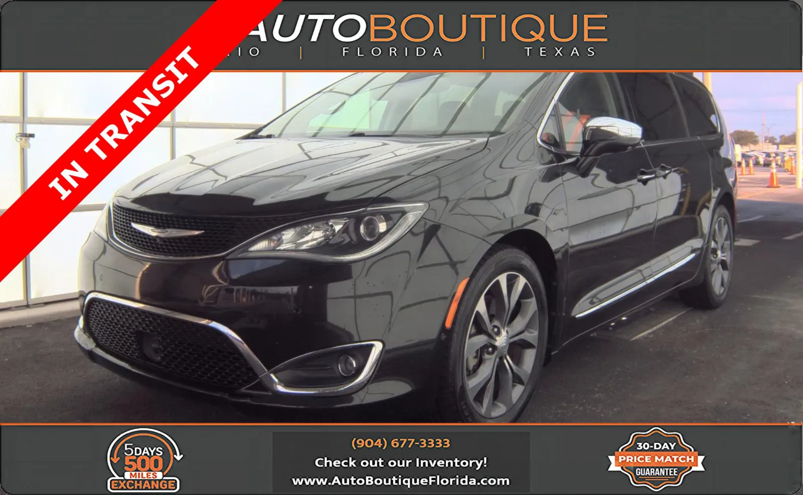 Black 2017 Chrysler Pacifica Limited for sale in Jacksonville, FL