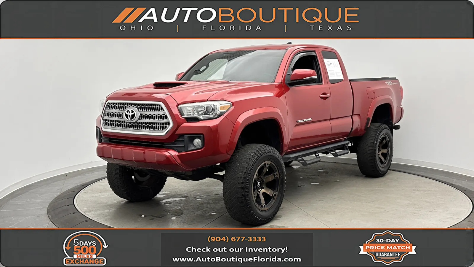 Red 2016 Toyota Tacoma TRD Sport for sale in Jacksonville, FL