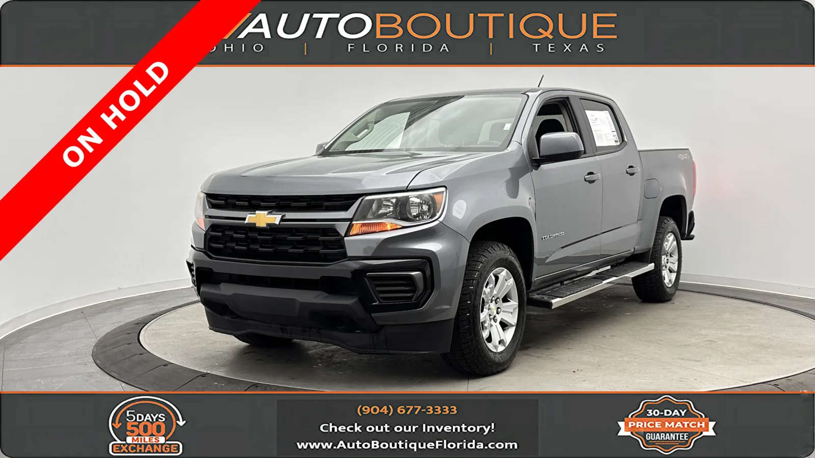 Gray 2021 Chevrolet Colorado 4WD LT for sale in Jacksonville, FL